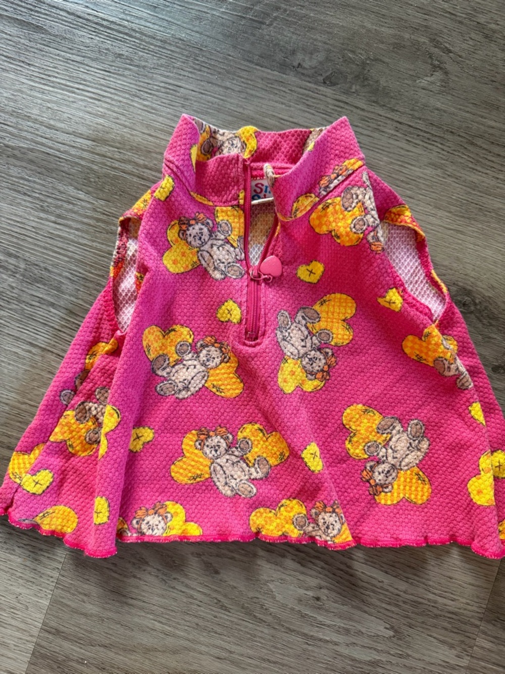VINTAGE late 90s pink teddy bear Pullover Top